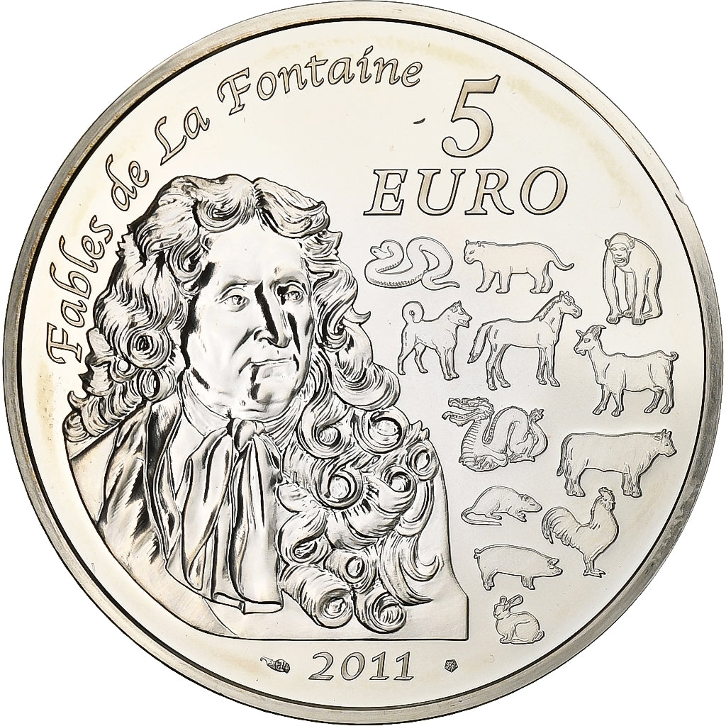 France, 5 Euro, Année du lapin, BE, 2011, Monnaie de Paris, Silver, MS(65-70)