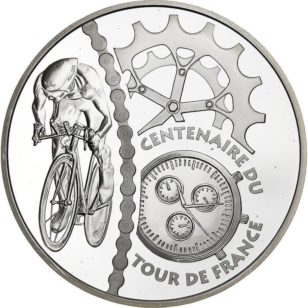 Frankrijk, 1-1/2 Euro, Tour de France, Contre-la-montre, BE, 2003, Monnaie de