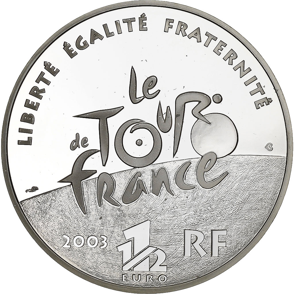 Frankreich, 1-1/2 Euro, Tour de France, Étape de montagne, BE, 2003, Monnaie de