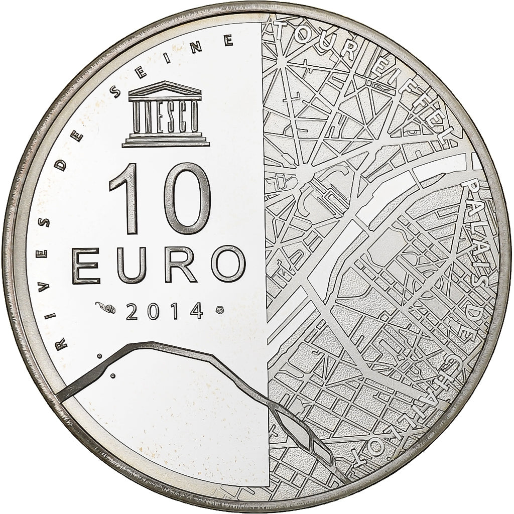 Frankreich, 10 Euro, Tour Eiffel - Palais de Chaillot, PP, 2014, Monnaie de