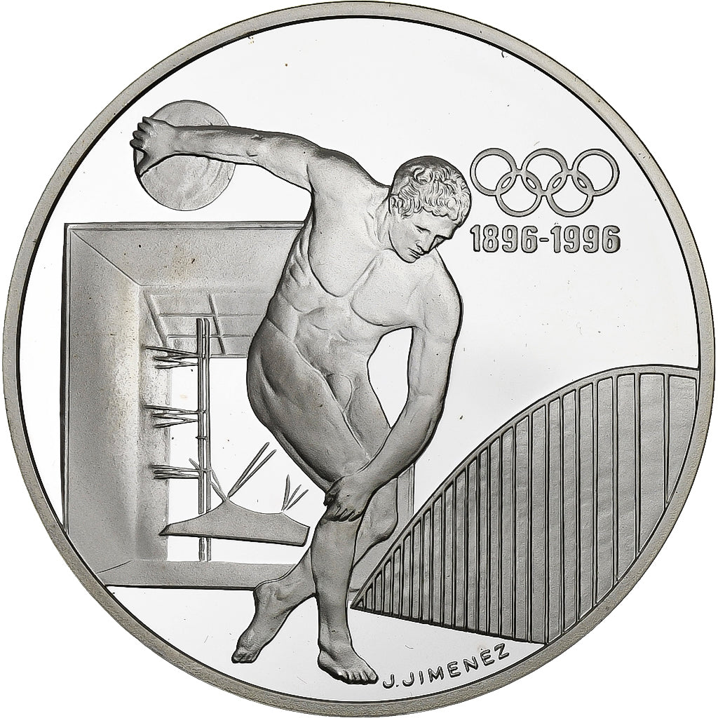 France, 100 Francs, Discolobe, 1994, Monnaie de Paris, Proof, Silver, MS(65-70)