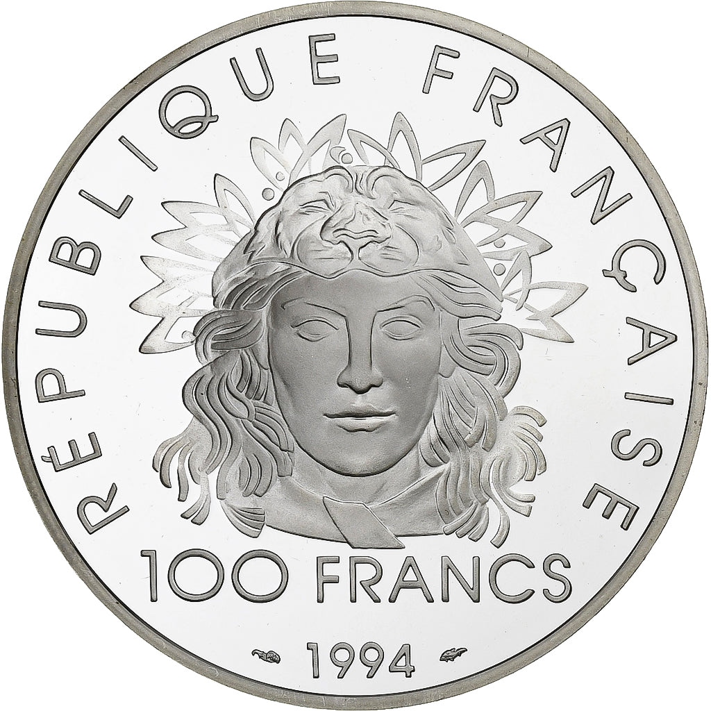 France, 100 Francs, Discolobe, 1994, Monnaie de Paris, Proof, Silver, MS(65-70)