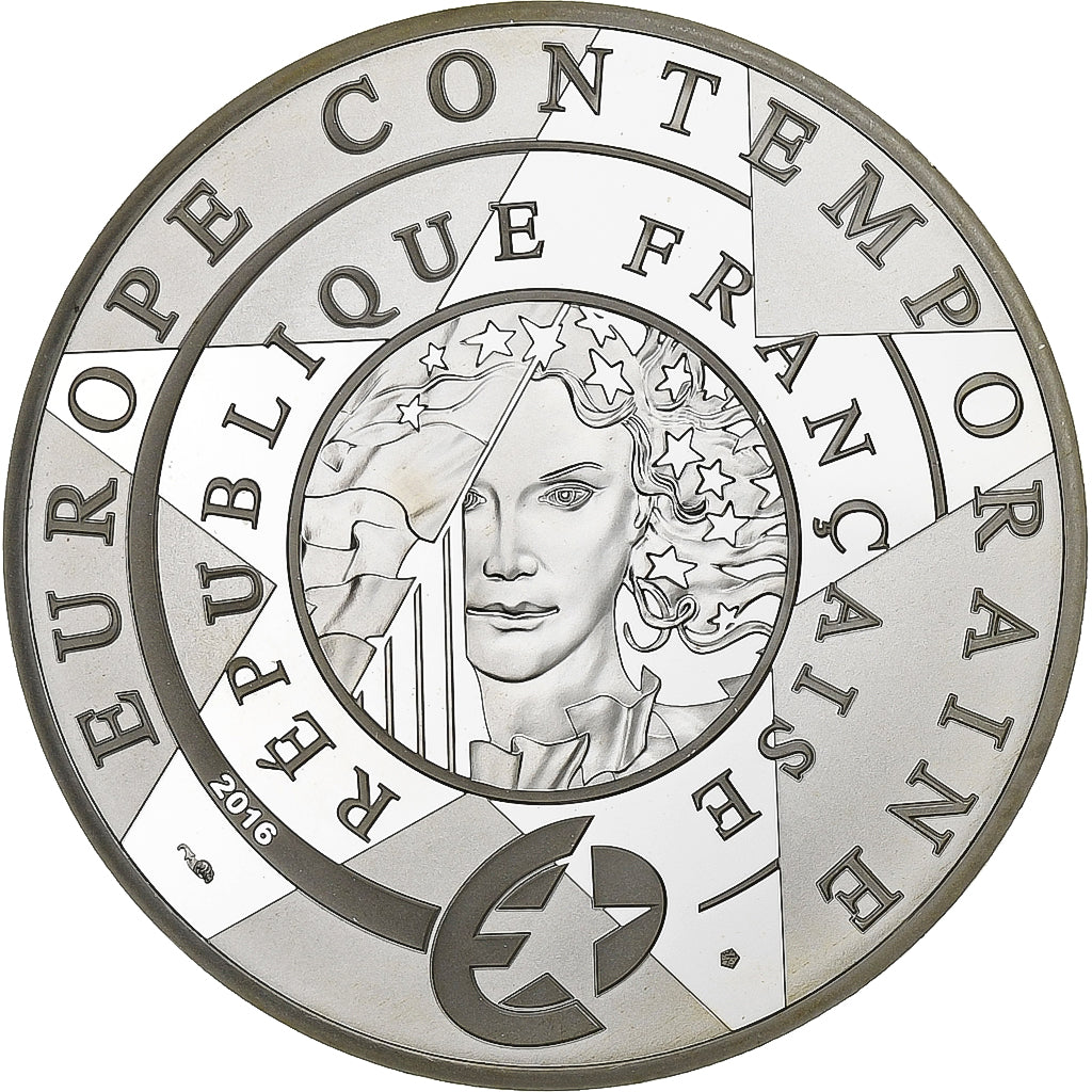 Frankreich, 10 Euro, Yves Saint Laurent, BE, 2016, Paris, Silber, STGL