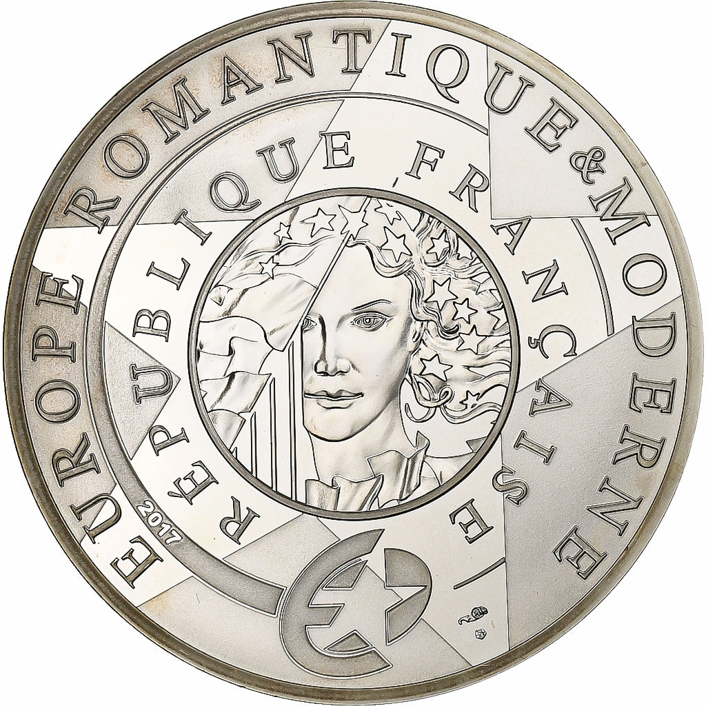 France, 10 Euro, Victor Hugo, BE, 2017, Paris, Silver, MS(65-70)