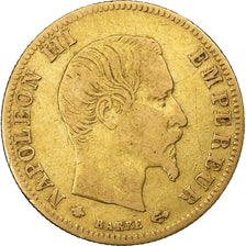 France, 5 Francs, Napoléon III, 1859, Strasbourg, Gold, EF(40-45)