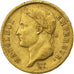 França, 20 Francs, Napoléon I, 1808, Paris, Dourado, EF(40-45), Gadoury:1024