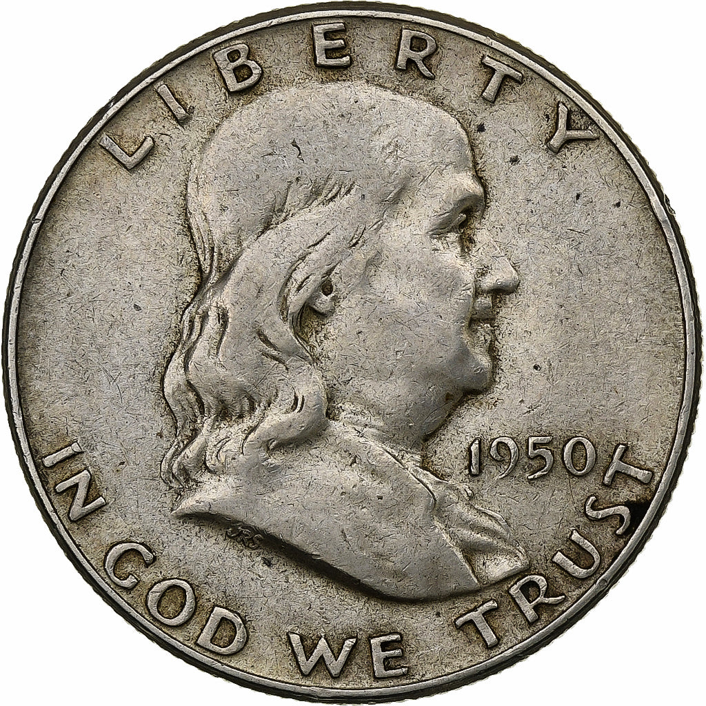 United States, Half Dollar, Franklin Half Dollar, 1950, Philadelphia, Silver