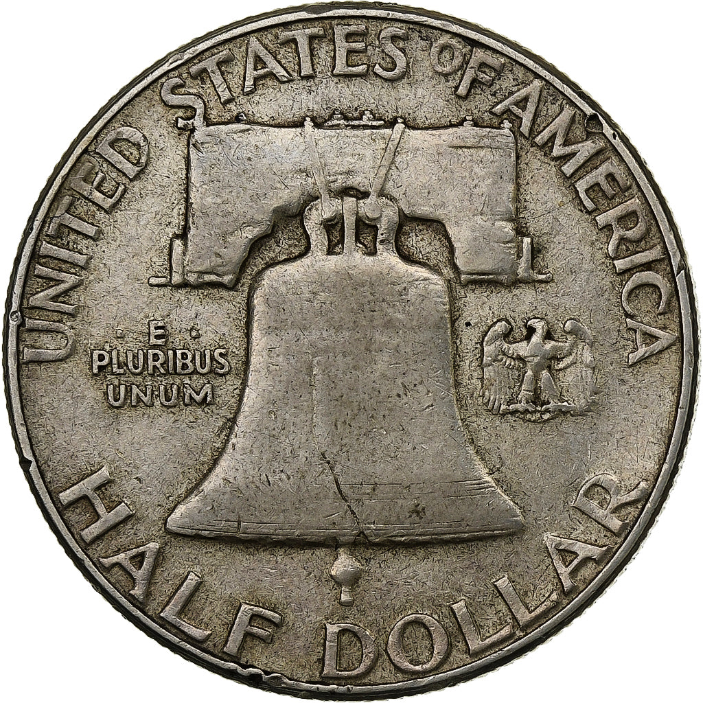 United States, Half Dollar, Franklin Half Dollar, 1950, Philadelphia, Silver