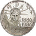 Francja, 100 Francs, Statue de la Liberté, 1986, Proof, Srebro, MS(65-70)