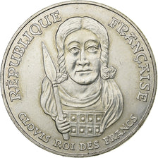 France, 100 Francs, Clovis, 1996, Silver, MS(60-62), Gadoury:953, KM:1180