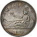 Spain, Provisional Government, 5 Pesetas, 1870, Madrid, Silver, EF(40-45)