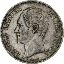 Belgium, Leopold I, 5 Francs, 5 Frank, 1851, Silver, EF(40-45), KM:17