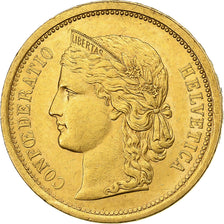 Suiza, 20 Francs, 1886, Oro, EBC, KM:31.3