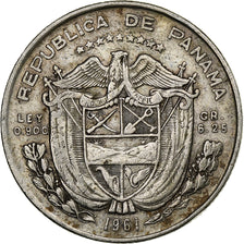 Panama, 1/4 Balboa, 1961, Silber, SS, KM:25
