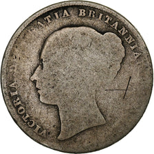 Great Britain, Victoria, Shilling, 1844, Silver, G(4-6), KM:734.1
