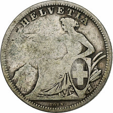 Switzerland, Franc, 1861, Bern, Silver, G(4-6), KM:9a