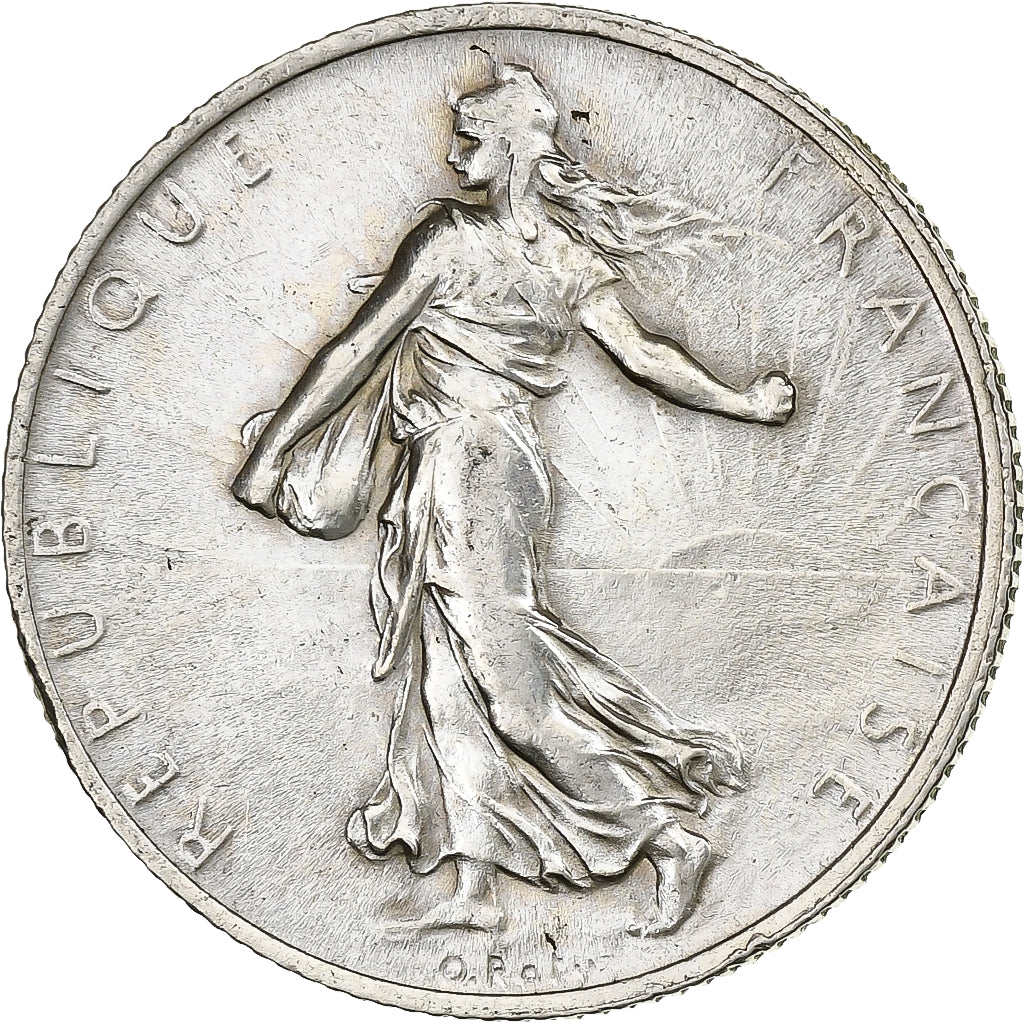 Francia, 2 Francs, Semeuse, 1914, Castelsarrasin, Argento, BB+, Gadoury:532