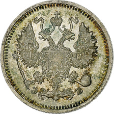 Russia, Nicholas II, 10 Kopeks, 1912, Silver, MS(60-62), KM:20a.2