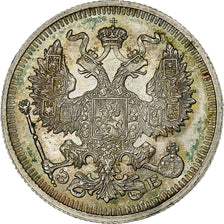 Russie, Nicholas II, 20 Kopeks, 1912, Saint-Pétersbourg, Argent, SUP+, KM:22a.1