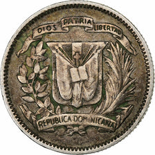 Dominican Republic, 10 Centavos, 1959, Silver, VF(30-35), KM:19