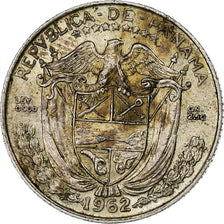 Panama, 1/10 Balboa, 1962, Silver, AU(50-53), KM:10.2