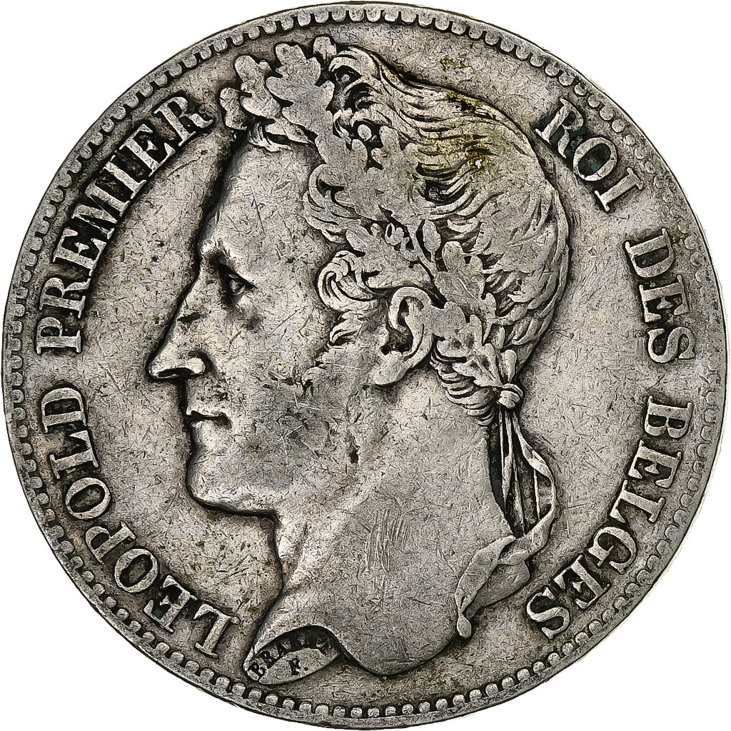 Belgium, Leopold I, 5 Francs, 5 Frank, 1848, Silver, VF(30-35), KM:3.2