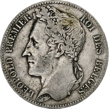 Belgium, Leopold I, 5 Francs, 5 Frank, 1848, Silver, VF(30-35), KM:3.2