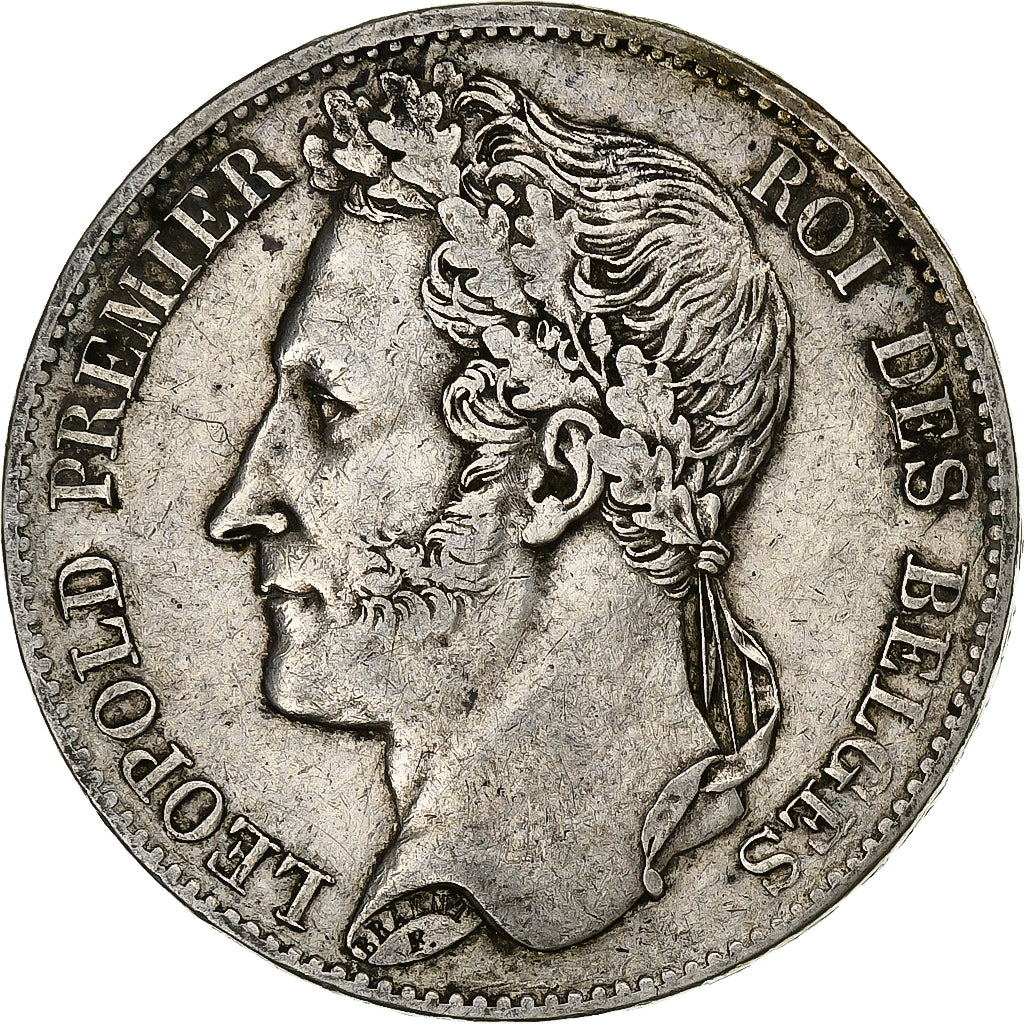 Belgium, Leopold I, 5 Francs, 5 Frank, 1849, Silver, EF(40-45), KM:3.2