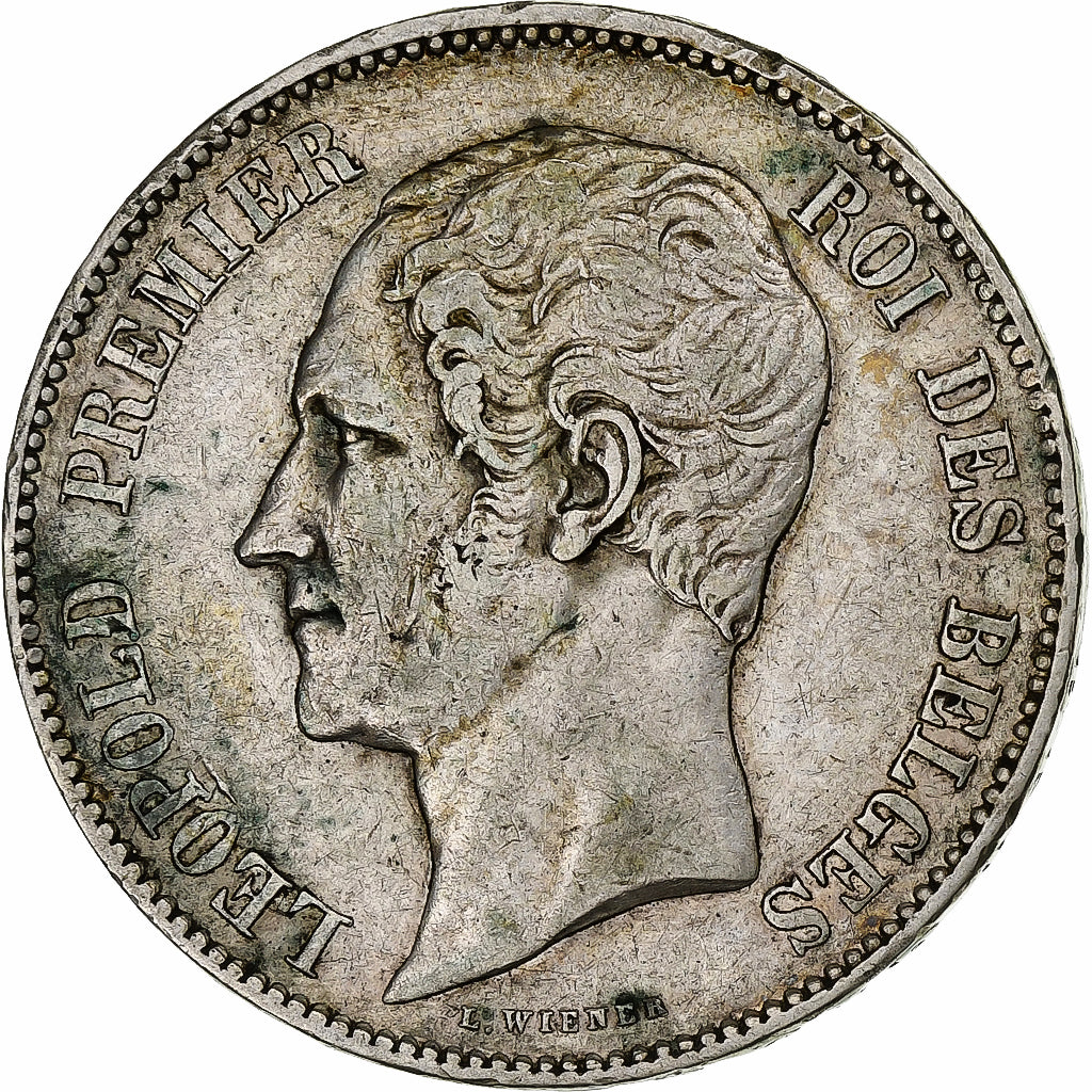 Belgium, Leopold I, 5 Francs, 5 Frank, 1853, Silver, EF(40-45), KM:17