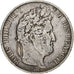 Frankrijk, 5 Francs, Louis-Philippe, 1844, Rouen, Zilver, FR, Gadoury:678a