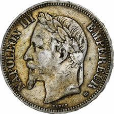 France, Napoleon III, 5 Francs, 1868, Strasbourg, Silver, VF(20-25), Gadoury:739