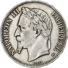Frankrijk, Napoleon III, 5 Francs, 1868, Strasbourg, Zilver, FR+, Gadoury:739
