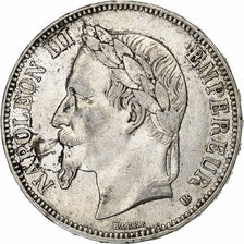 France, 5 Francs, Napoléon III, 1869, Strasbourg, Argent, TB+, Gadoury:739
