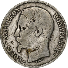 Frankrijk, 5 Francs, Louis Napoléon Bonaparte, 1852, Paris, Zilver, ZG+