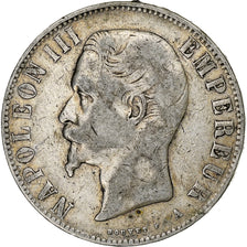 Francja, 5 Francs, Napoléon III, 1855, Paris, Srebro, VF(20-25), Gadoury:734