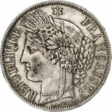 France, 5 Francs, Cérès, 1870, Paris, Silver, EF(40-45), Gadoury:742, Le
