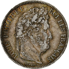 France, 5 Francs, Louis-Philippe, 1837, Paris, Silver, VF(30-35), Gadoury:678