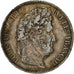 France, 5 Francs, Louis-Philippe, 1837, Paris, Silver, VF(30-35), Gadoury:678