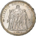 France, 5 Francs, Hercule, 1873, Paris, Silver, MS(60-62), Gadoury:745a