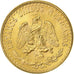 Mexico, 2 Pesos, 1945, Mexico City, Gold, MS(64)