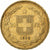 Szwajcaria, 20 Francs, 1896, Bern, Złoto, EF(40-45), KM:31.3