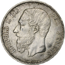 Belgique, Leopold II, 5 Francs, 5 Frank, 1870, Bruxelles, Argent, TTB+, KM:24
