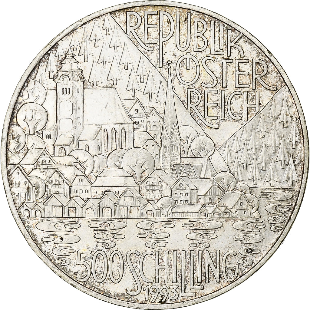 Austria, 500 Schilling, 1993, Vienna, Silver, MS(63), KM:3011