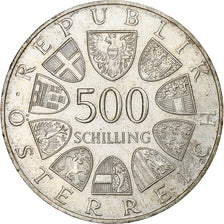 Austria, 500 Schilling, 1988, Vienna, Silver, MS(63), KM:2986
