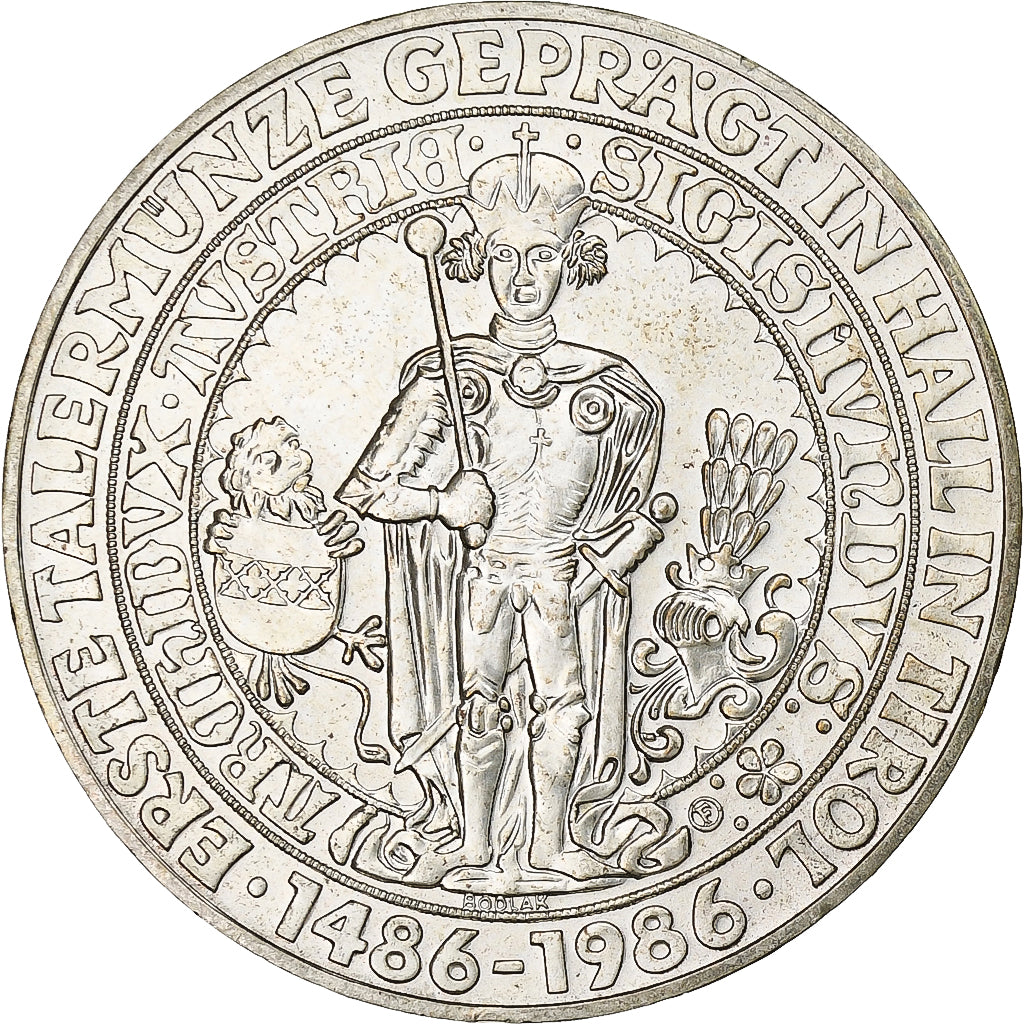 Österreich, 500 Schilling, 1986, Vienna, Silber, UNZ, KM:2977