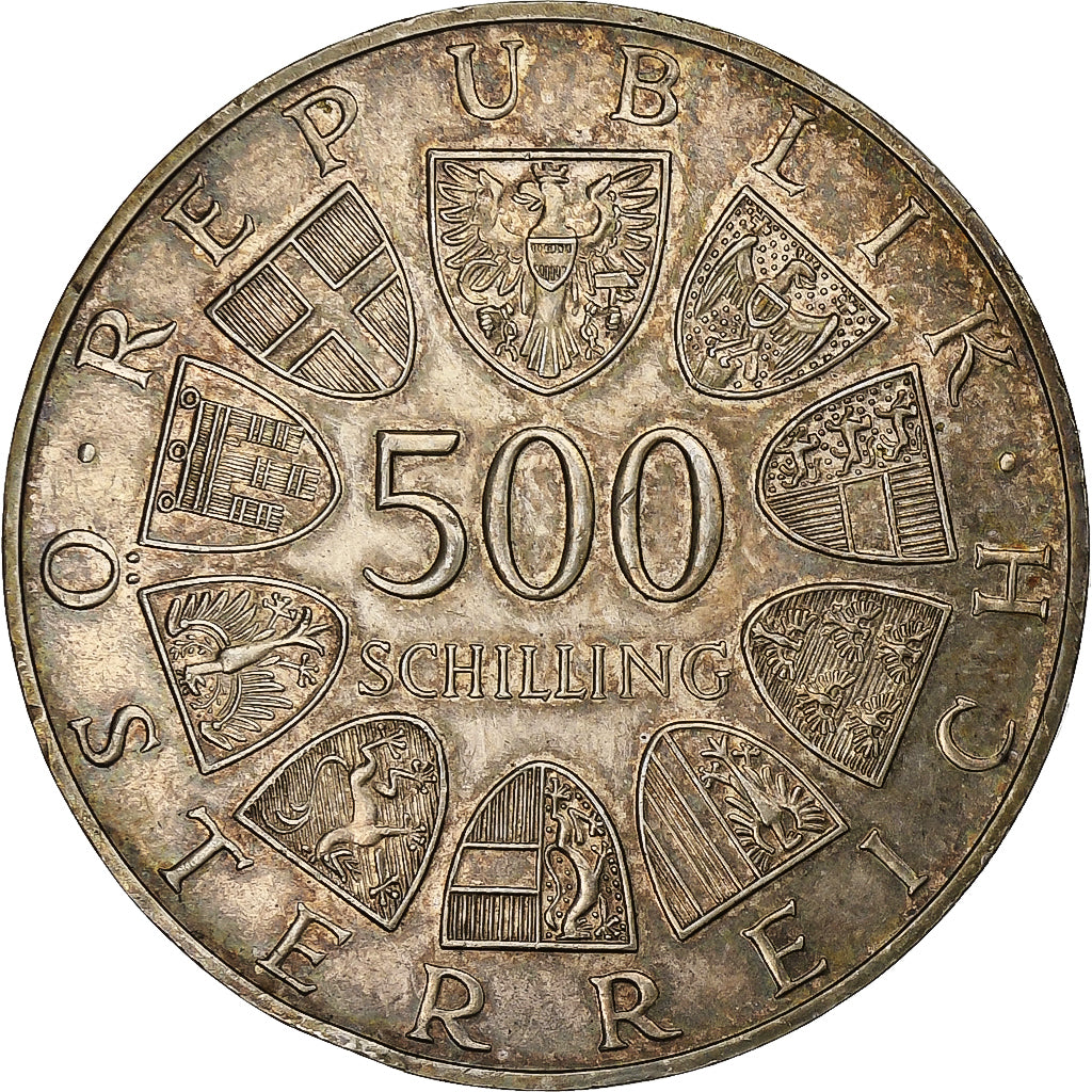 Österreich, 500 Schilling, 1986, Vienna, Silber, UNZ, KM:2978