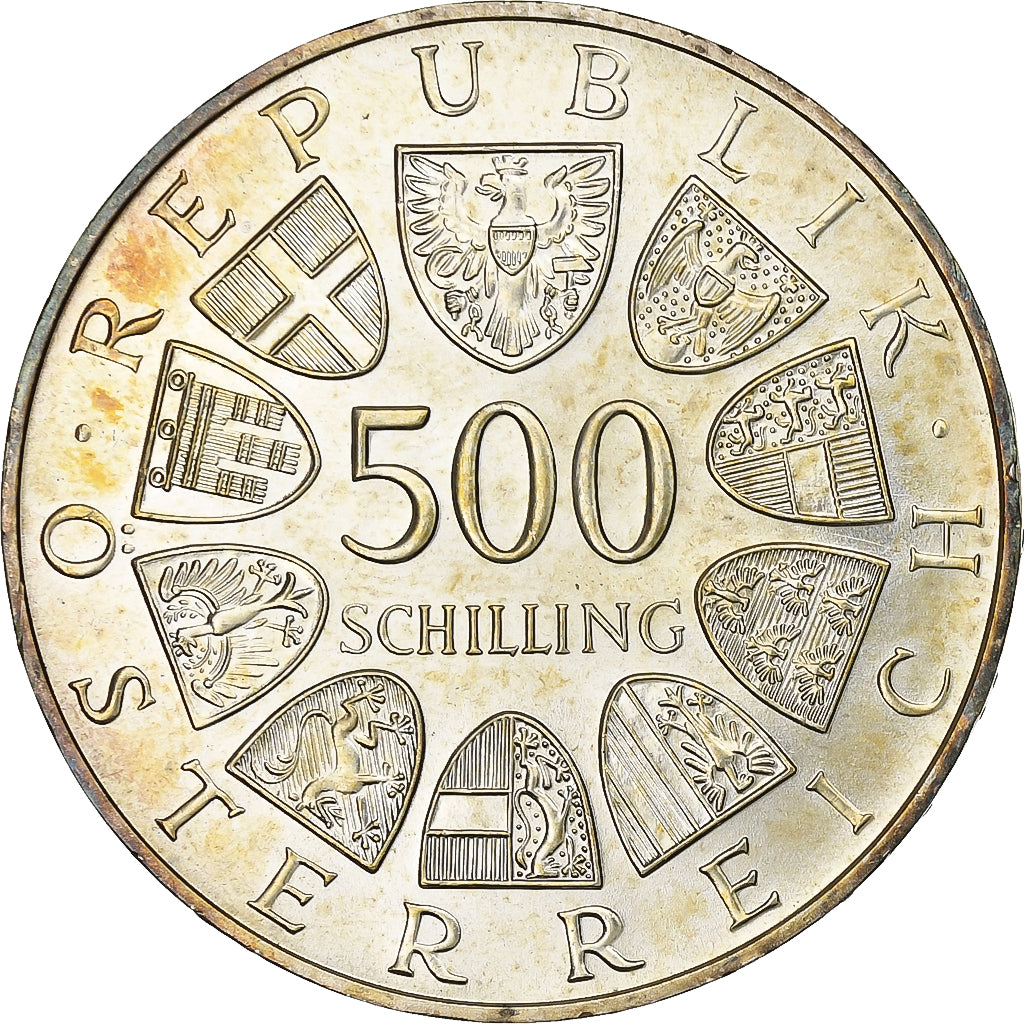 Österreich, 500 Schilling, 1984, Vienna, Silber, UNZ, KM:2967