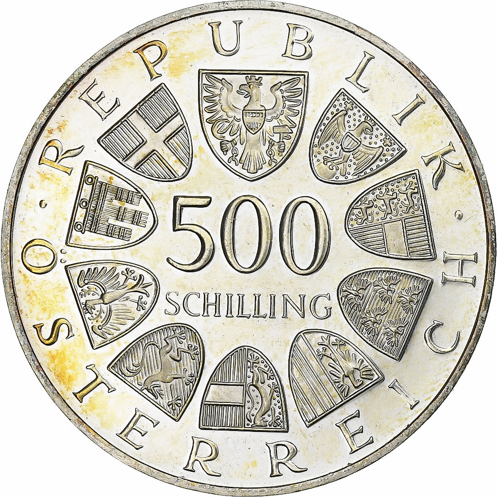 Austria, 500 Schilling, 1984, Vienna, Silver, MS(63), KM:2966