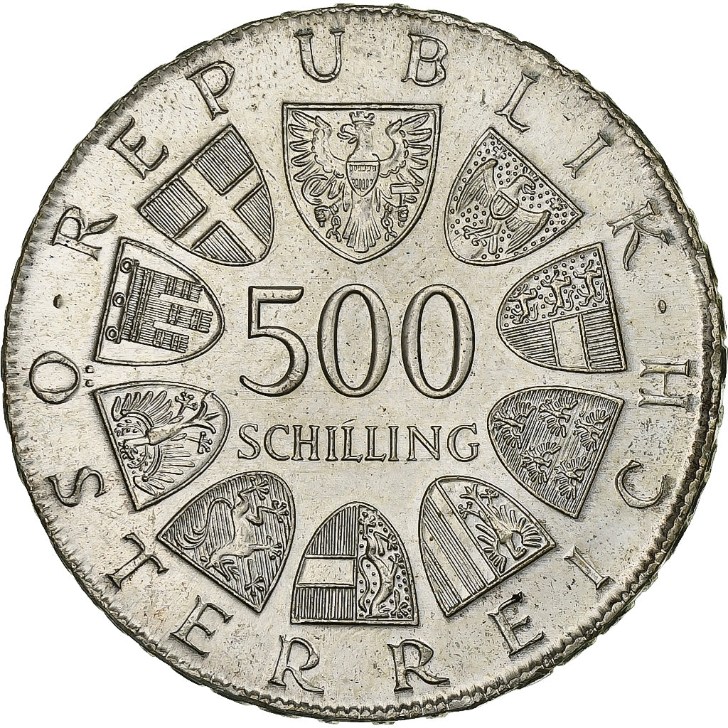 Austria, 500 Schilling, 1981, Vienna, Srebro, MS(63), KM:2952