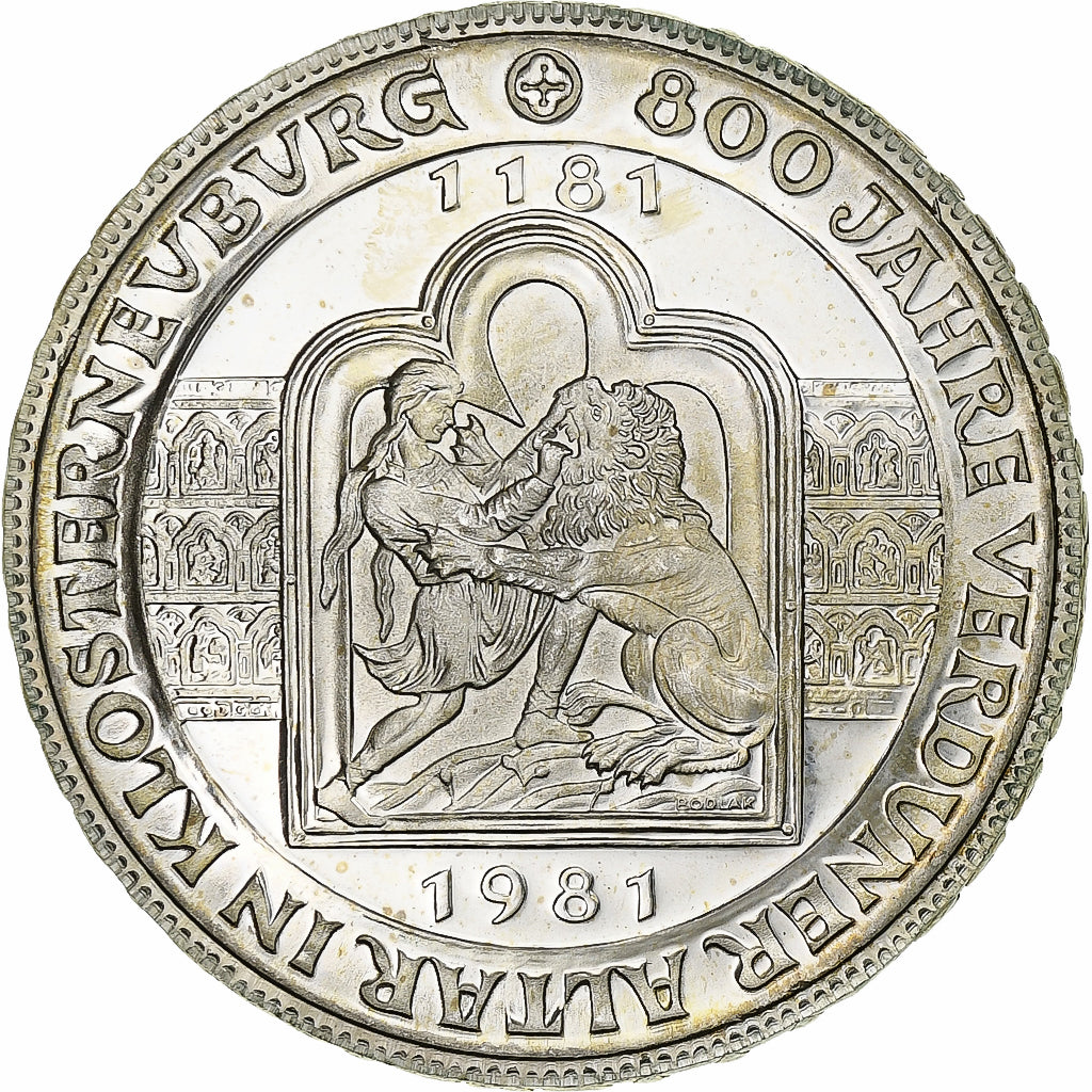 Áustria, 500 Schilling, 1981, Prata, MS(63), KM:2951